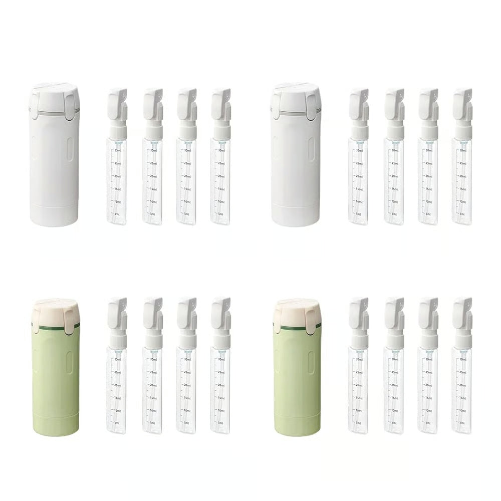 🧴 No More Leaky Travel Bottles — Portable 4-in-1 Pump Dispenser For Smarter Packing