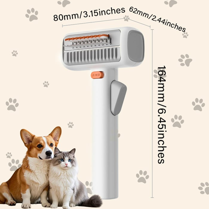 🔥2026 HOT SALE - 2-IN-1 Pet Self-Detangling & Grooming Comb