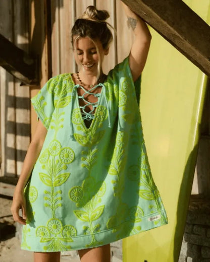 🏖️ Sand Cloud Organic Cotton Cover-Up – Luxury Beach Towel Dress ✨