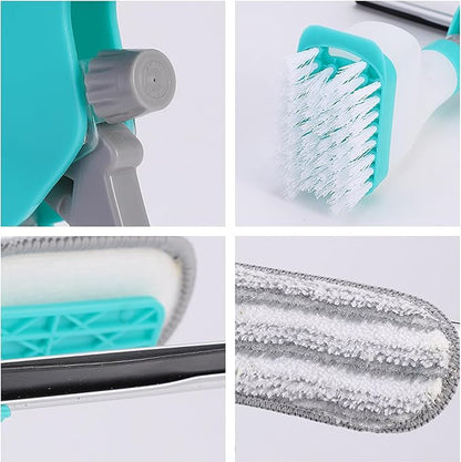 3-in-1 Spray Window Cleaner with Squeegee & Scrub Brush