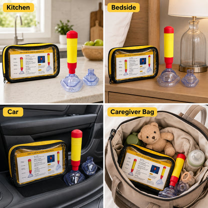 🚨 Emergency Choking Relief Backup Kit – Portable Safety Aid for Home & Travel