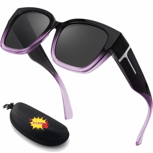 🕶️ Fit-Over Polarized Sunglasses for Women – Wear Over Prescription Glasses