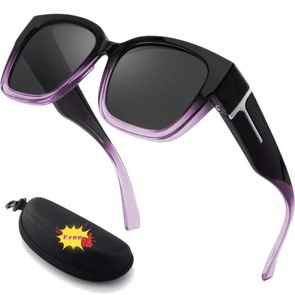 🕶️ Fit-Over Polarized Sunglasses for Women – Wear Over Prescription Glasses