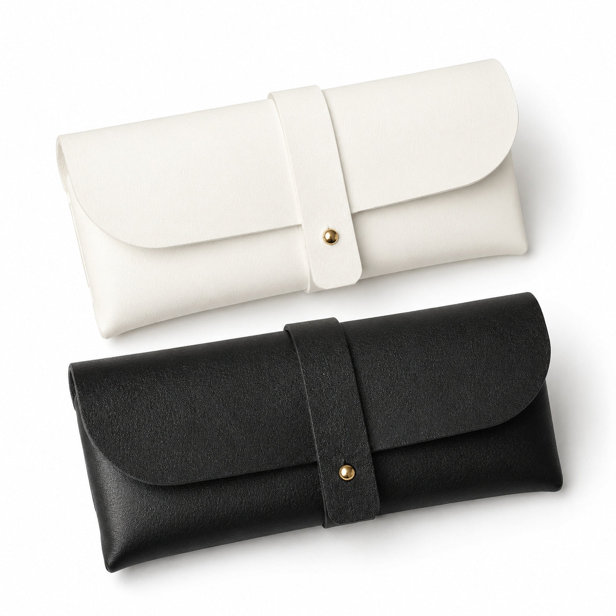 Slim Protective Eyeglass Storage Pouch – Lightweight Leather-Look Glasses Case for Reading Glasses, Sunglasses & Travel