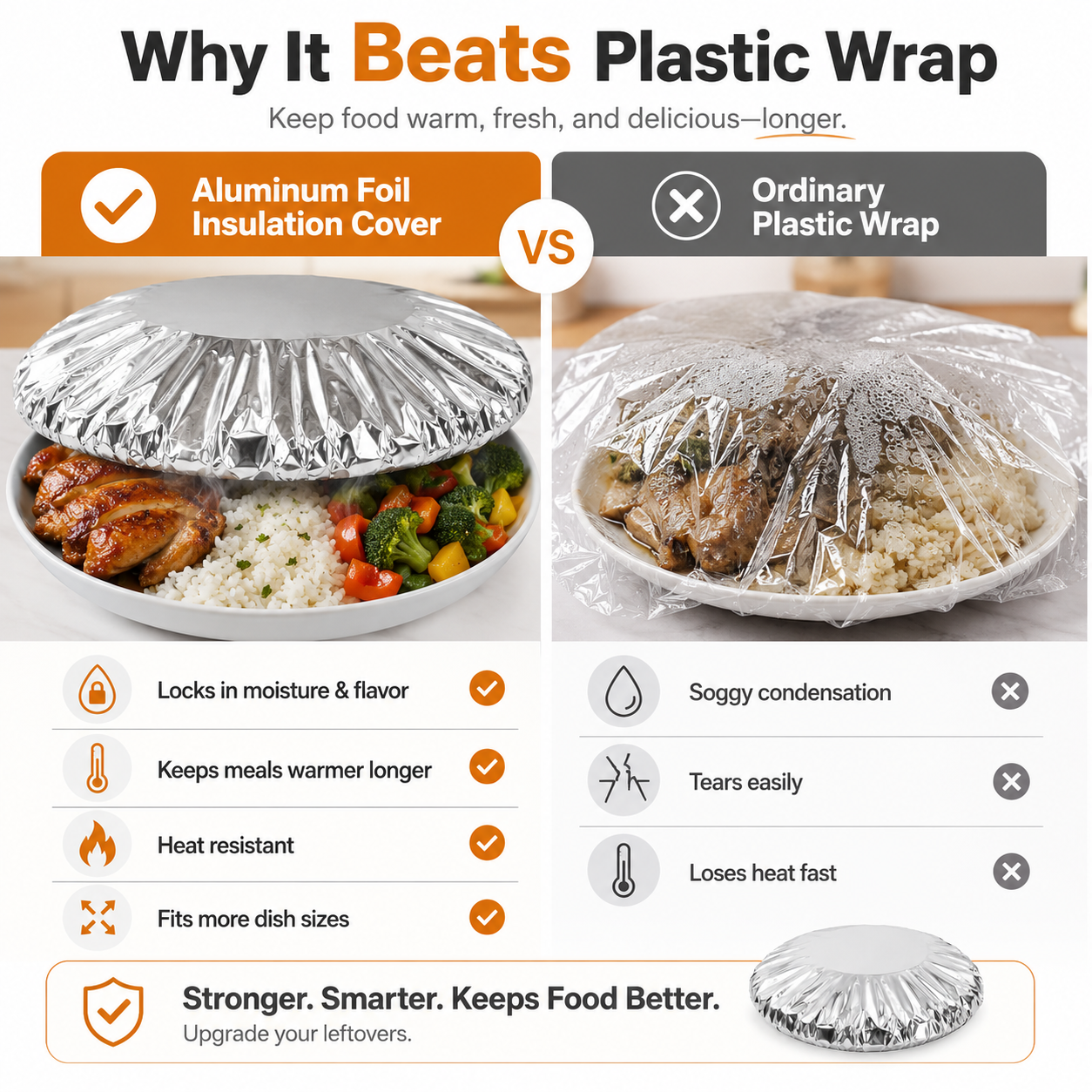 🍽️Insulated Food Cover with Aluminum Lining🔥 Keep Every Meal Warm, Fresh & Ready To Serve