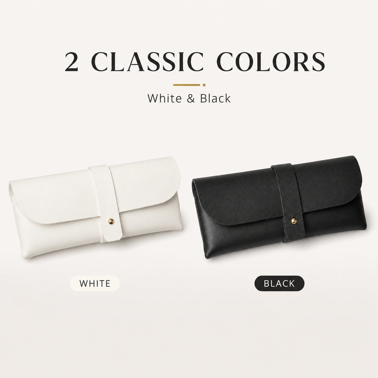 Slim Protective Eyeglass Storage Pouch – Lightweight Leather-Look Glasses Case for Reading Glasses, Sunglasses & Travel