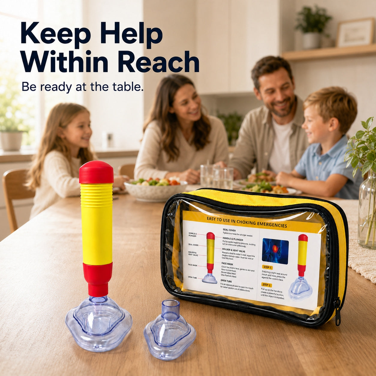 🚨 Emergency Choking Relief Backup Kit – Portable Safety Aid for Home & Travel