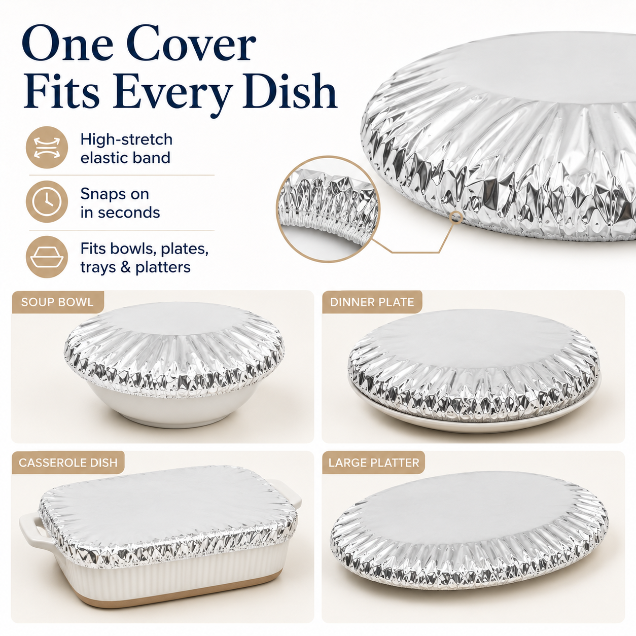 🍽️Insulated Food Cover with Aluminum Lining🔥 Keep Every Meal Warm, Fresh & Ready To Serve