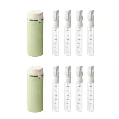 🧴 No More Leaky Travel Bottles — Portable 4-in-1 Pump Dispenser For Smarter Packing