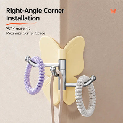 🔥2026 HOT SALE - 🦋No Drilling Swivel Butterfly Hook