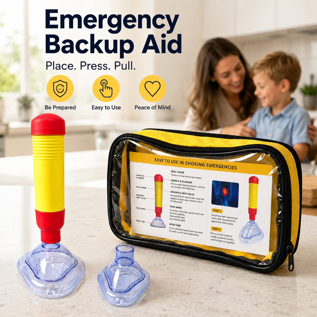 🚨 Emergency Choking Relief Backup Kit – Portable Safety Aid for Home & Travel
