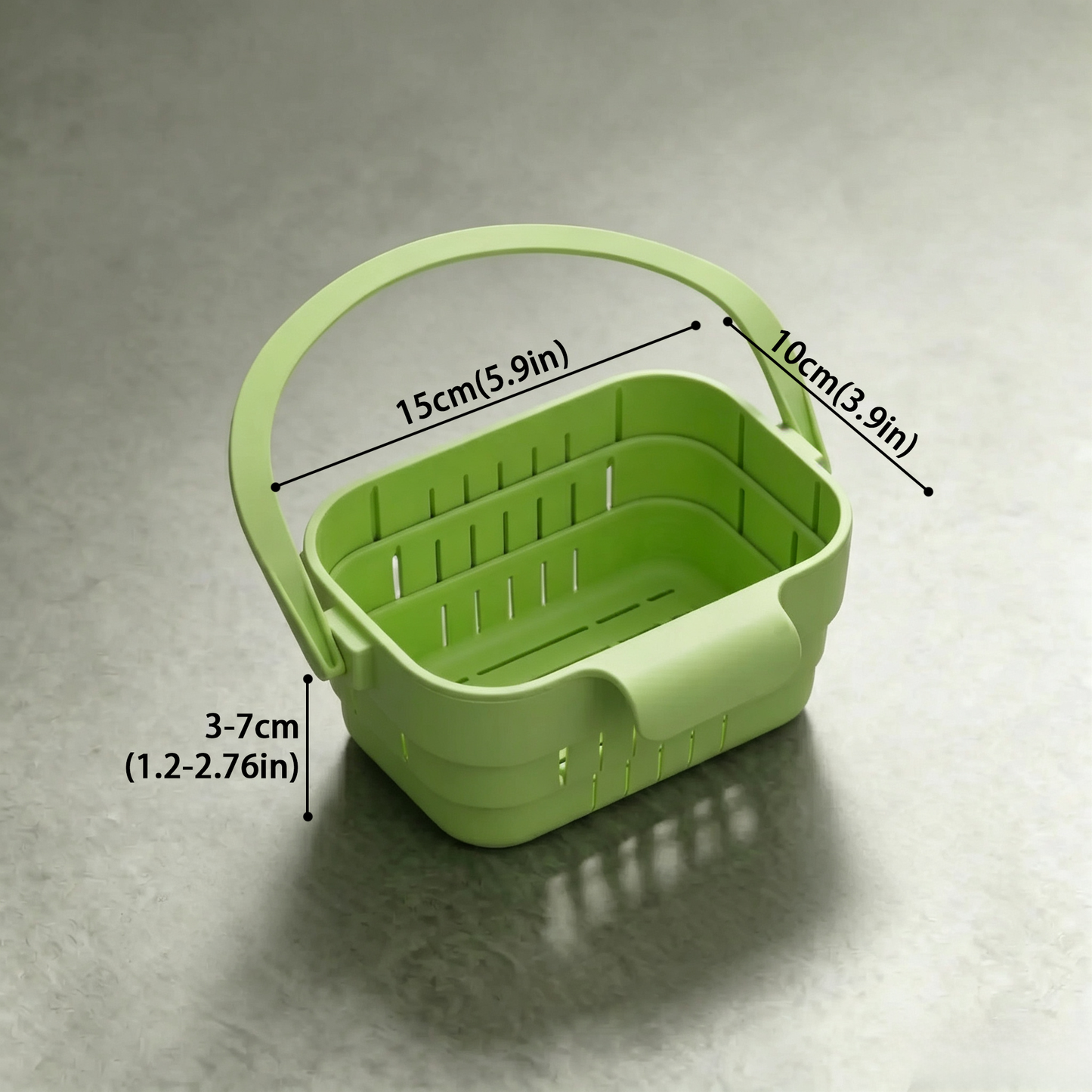 🧺Retractable Hanging Colander | No-Touch Scraps, Quick Draining & Fold-Flat Storage