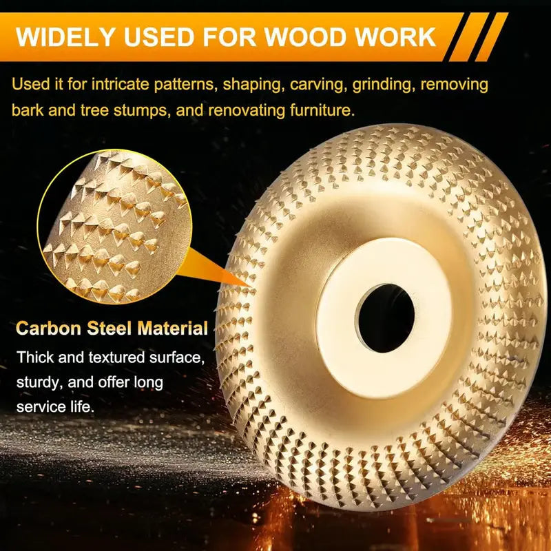 3PCS Wood Carving Disc Set for Angle Grinder