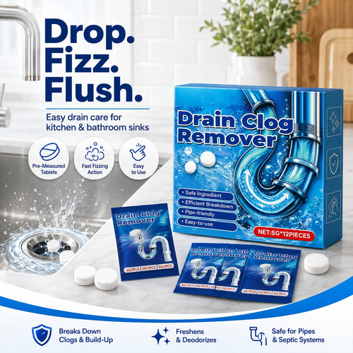 📢📢BUY 2 GET 3 FREE⏰Effervescent Drain Clog Remover Tablets🫧🧼
