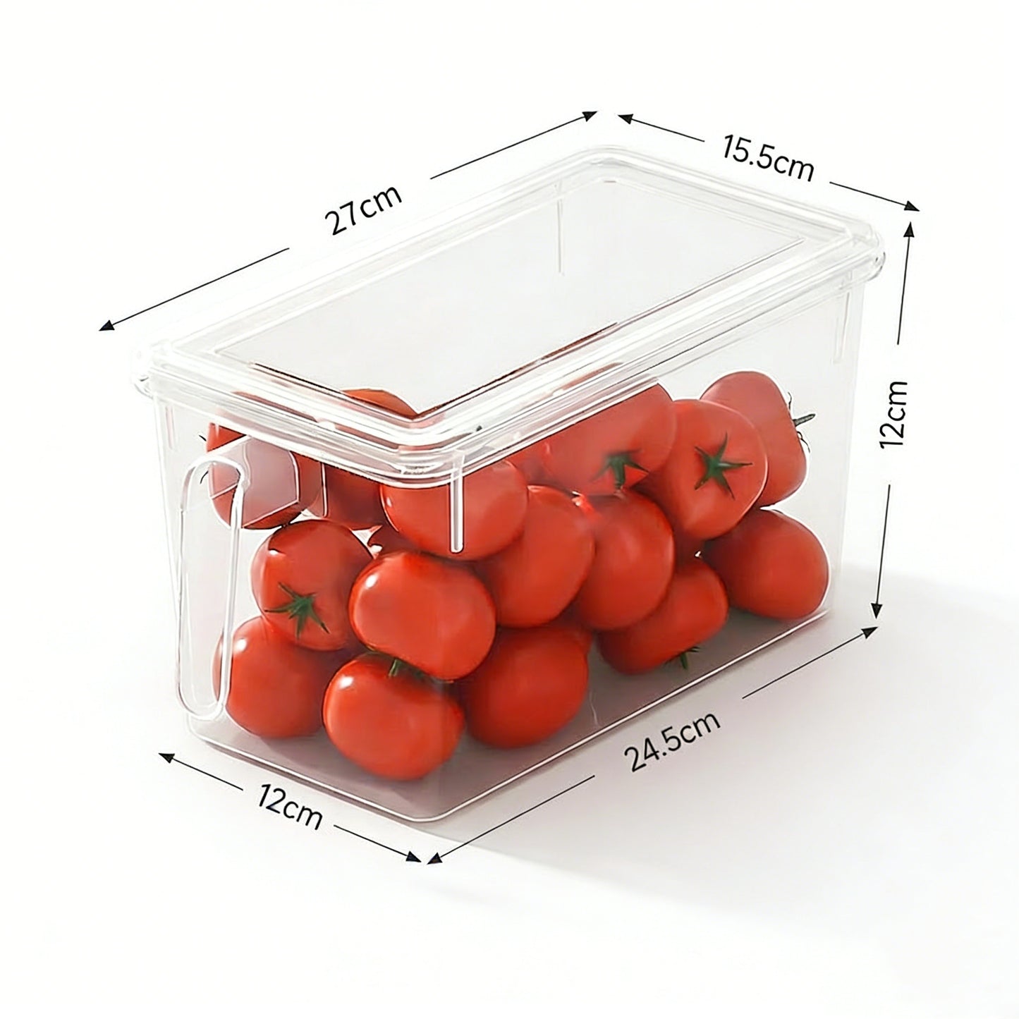 Large Capacity Refrigerator Storage Container with Lid