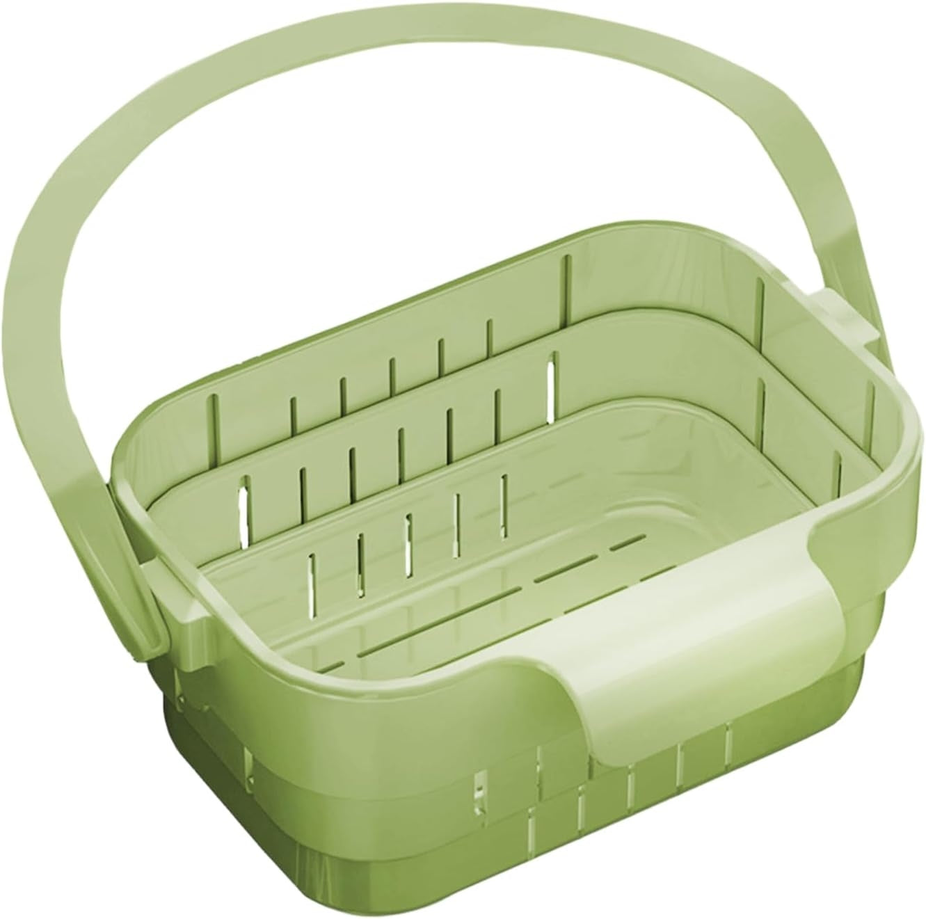 🧺Retractable Hanging Colander | No-Touch Scraps, Quick Draining & Fold-Flat Storage