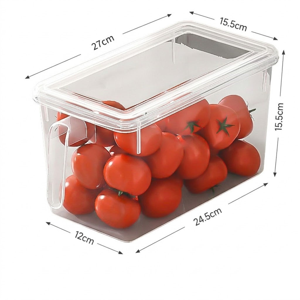 Large Capacity Refrigerator Storage Container with Lid (2 options)