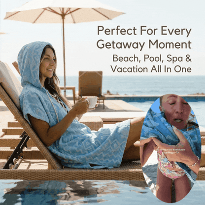 🏖️ Sand Cloud Organic Cotton Cover-Up – Luxury Beach Towel Dress ✨