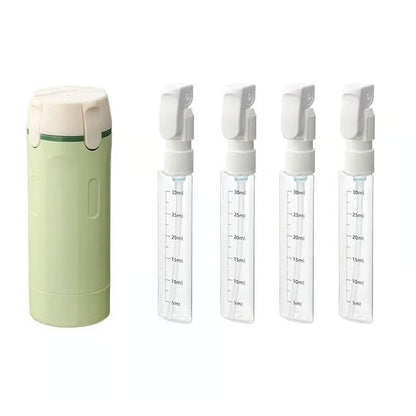 🧴 No More Leaky Travel Bottles — Portable 4-in-1 Pump Dispenser For Smarter Packing
