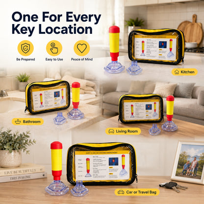🚨 Emergency Choking Relief Backup Kit – Portable Safety Aid for Home & Travel