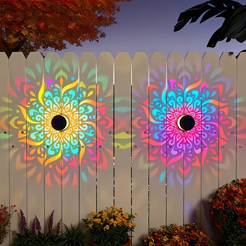 ✨65K+ SOLD!🌌Solar Mandala Wall Light | Outdoor Garden Fence Projector Lamp 🪐