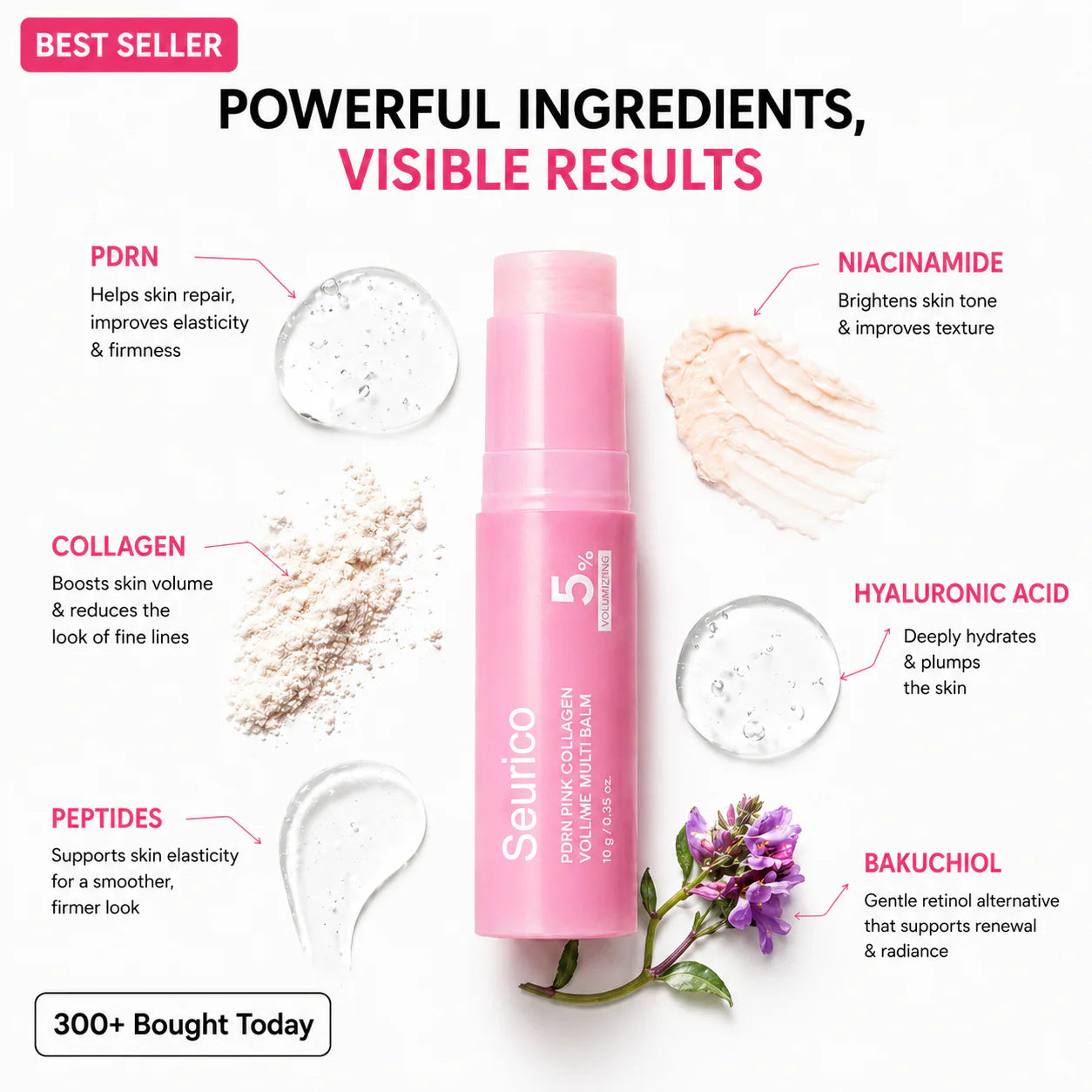 🔥LAST DAY 60% OFF🎁Seurico PDRN Pink Collagen Volume Multi Anti-Aging Balm