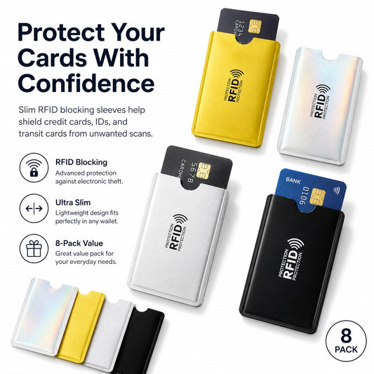 RFID Blocking Sleeves – Protect Your Cards from Electronic Theft