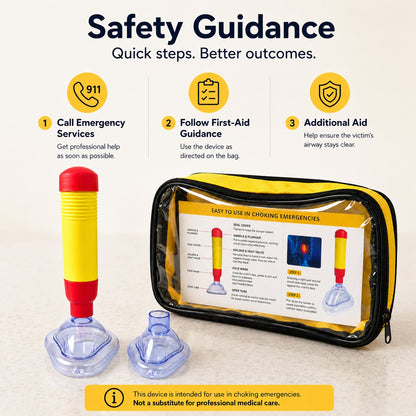 🚨 Emergency Choking Relief Backup Kit – Portable Safety Aid for Home & Travel