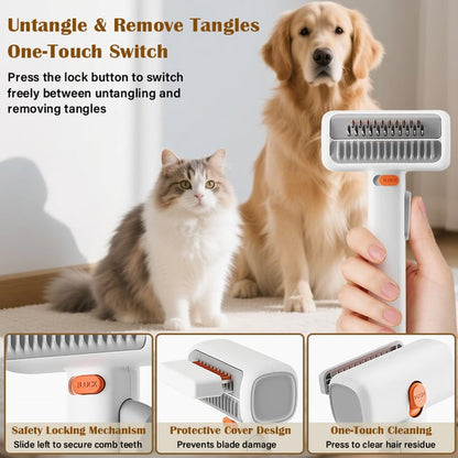 🔥2026 HOT SALE - 2-IN-1 Pet Self-Detangling & Grooming Comb