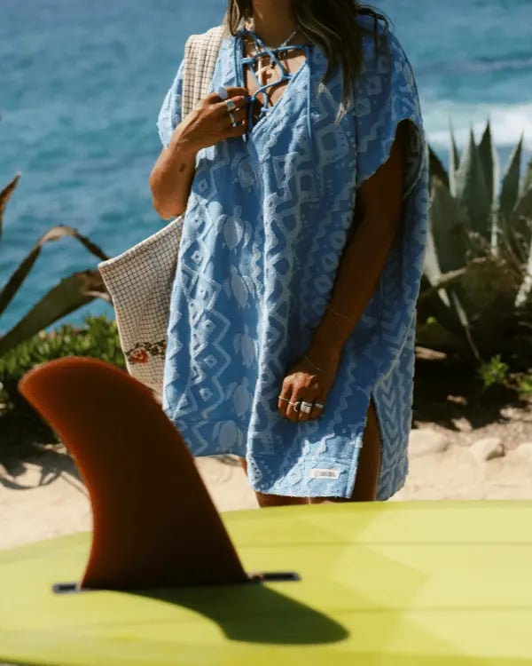 🏖️ Sand Cloud Organic Cotton Cover-Up – Luxury Beach Towel Dress ✨