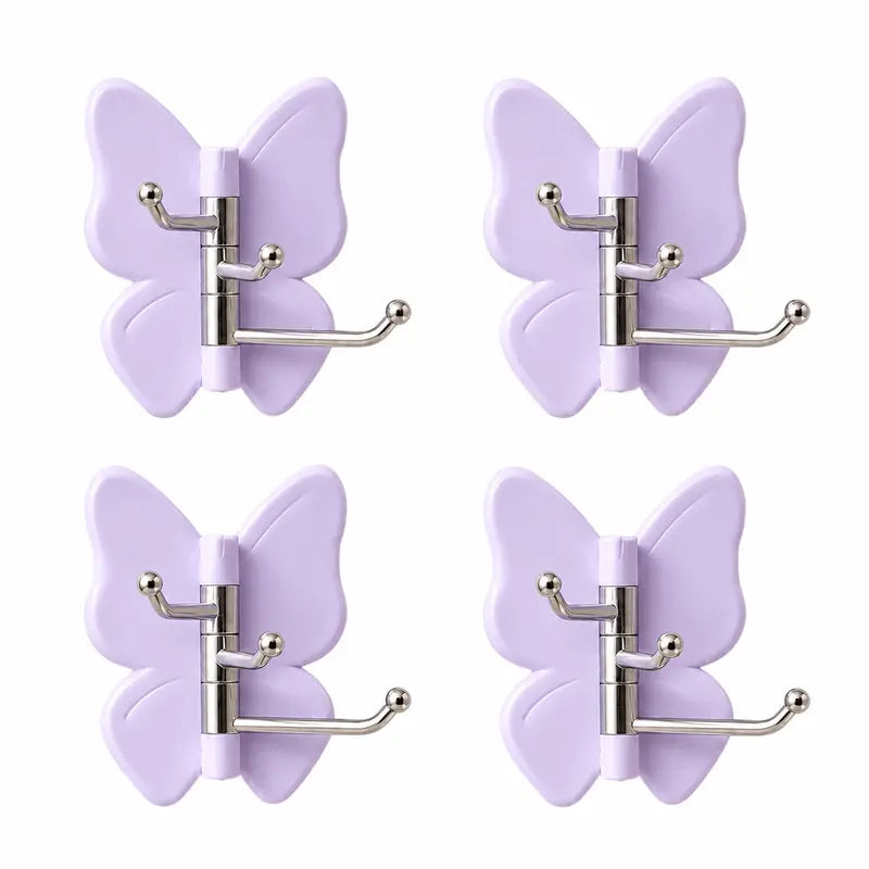 🔥2026 HOT SALE - 🦋No Drilling Swivel Butterfly Hook
