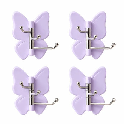 🔥2026 HOT SALE - 🦋No Drilling Swivel Butterfly Hook