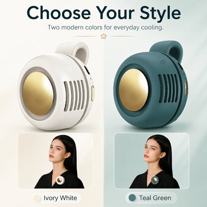 🌀 Little Whirlwind Clip-Waist Neck Fan – Ultra-Quiet Mini Personal Cooling Fan with 3 Speeds & 360° Adjustable Clip