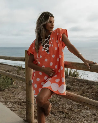 🏖️ Sand Cloud Organic Cotton Cover-Up – Luxury Beach Towel Dress ✨