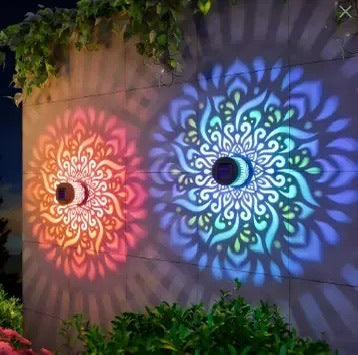 ✨65K+ SOLD!🌌Solar Mandala Wall Light | Outdoor Garden Fence Projector Lamp 🪐