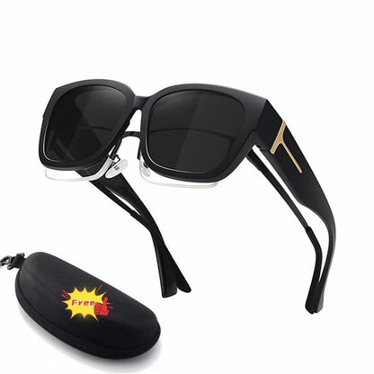 🕶️ Fit-Over Polarized Sunglasses for Women – Wear Over Prescription Glasses