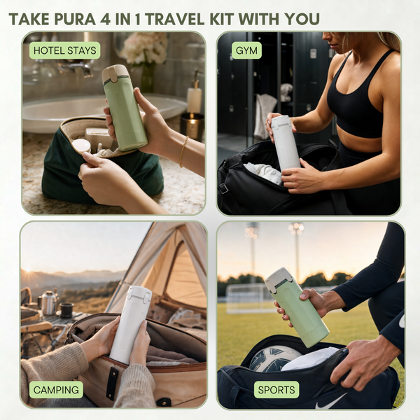 🧴 No More Leaky Travel Bottles — Portable 4-in-1 Pump Dispenser For Smarter Packing