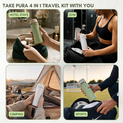 🧴 No More Leaky Travel Bottles — Portable 4-in-1 Pump Dispenser For Smarter Packing