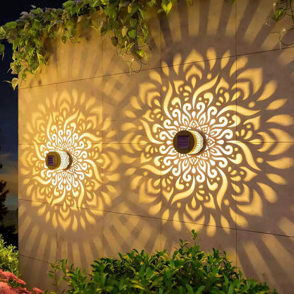 ✨65K+ SOLD!🌌Solar Mandala Wall Light | Outdoor Garden Fence Projector Lamp 🪐