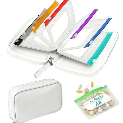 Travel Pill Organizer Set ✈️💊 | 7-Bag & 14-Bag Options for Pills, Vitamins & Supplements