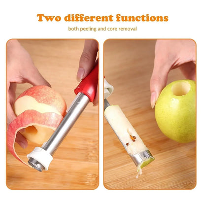 🔥Last Day Buy 1 Get 1 Free $10.49 Each🔥2 in 1 Apple Corer and Peeler - Stainless Steel Fruit Corer